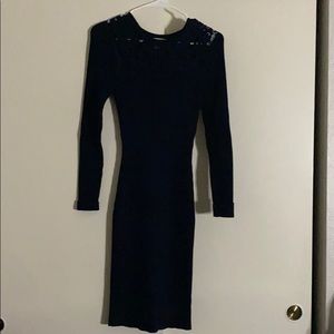 Size small navy blue long sleeve dress